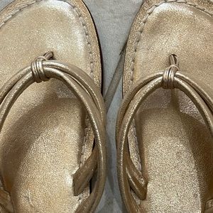 Gold Bernardo Miami sandals worn  twice.